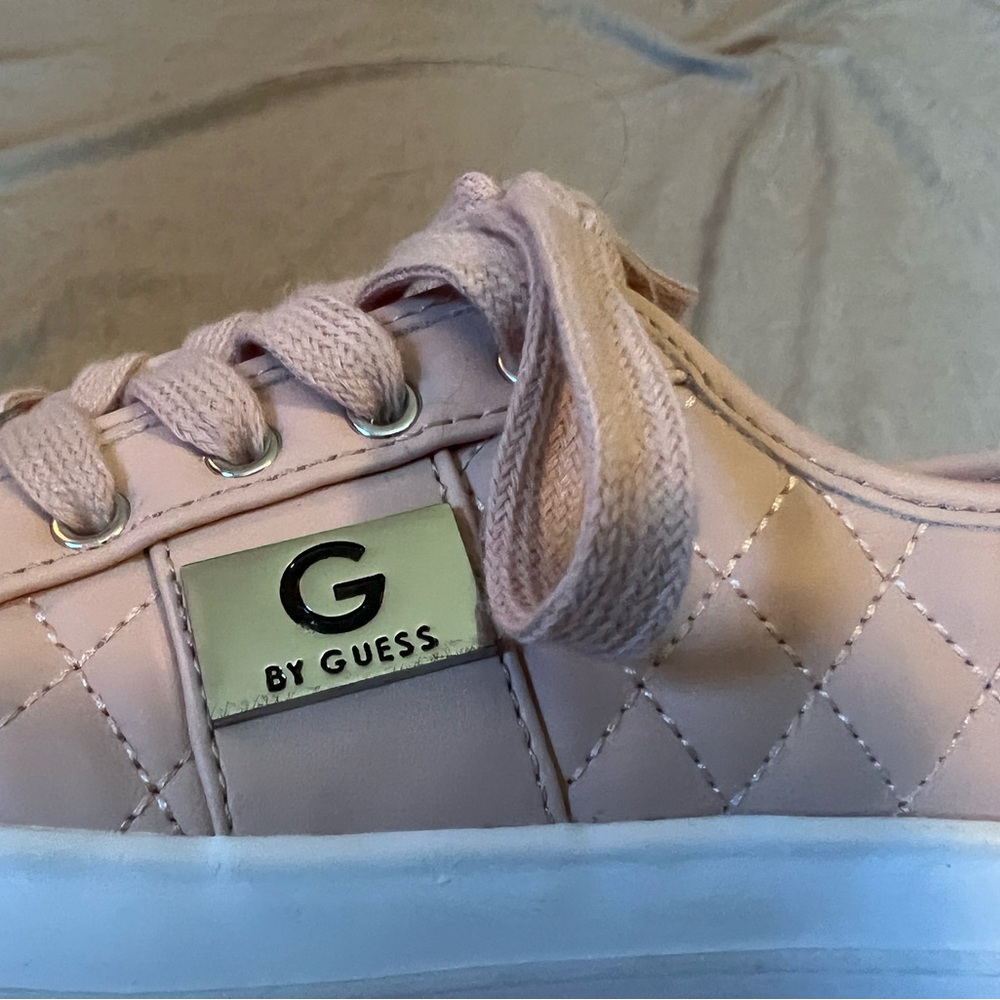 Guess sneakers. Size 6 1/2. Pink with white sole. - Picture 3 of 8